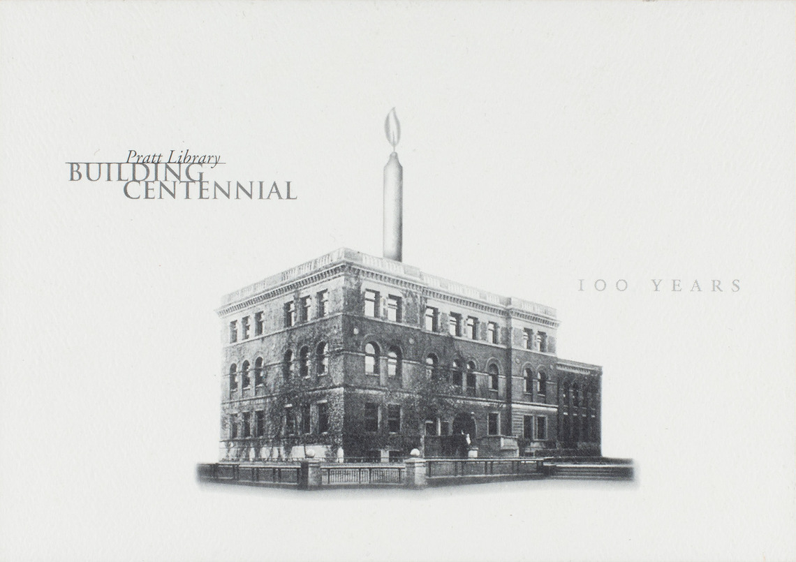 Pratt Library Centennial Celebration Postcard