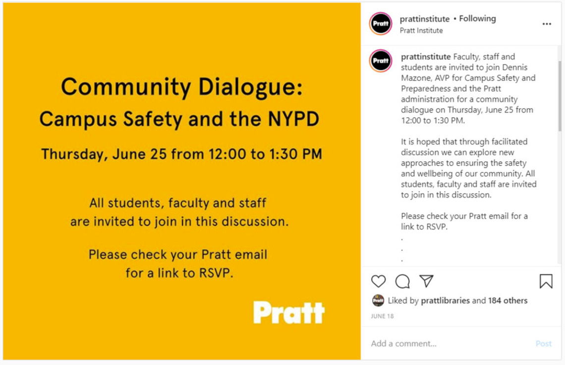 Community Dialogue: Campus Safety and the NYPD