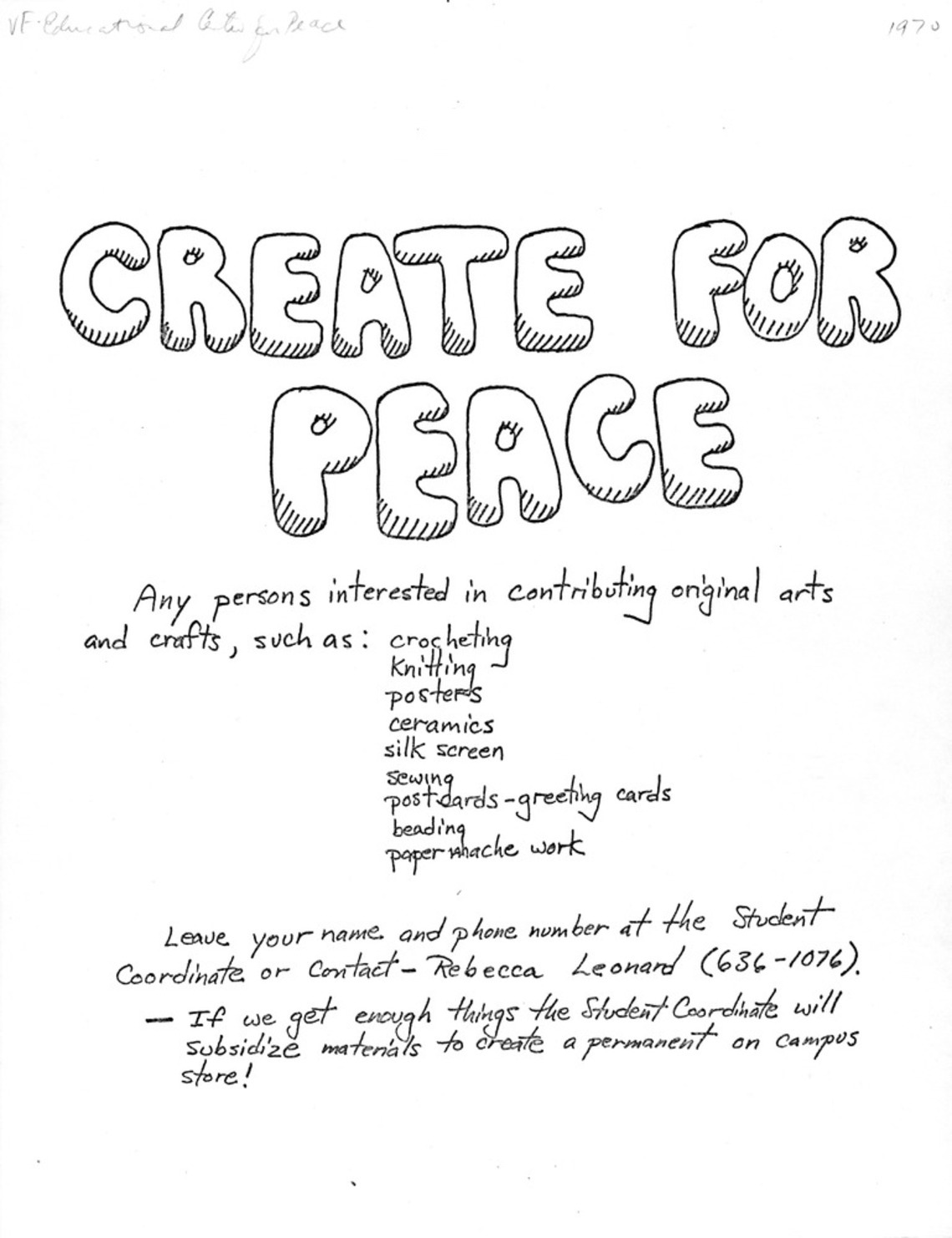 Create for Peace