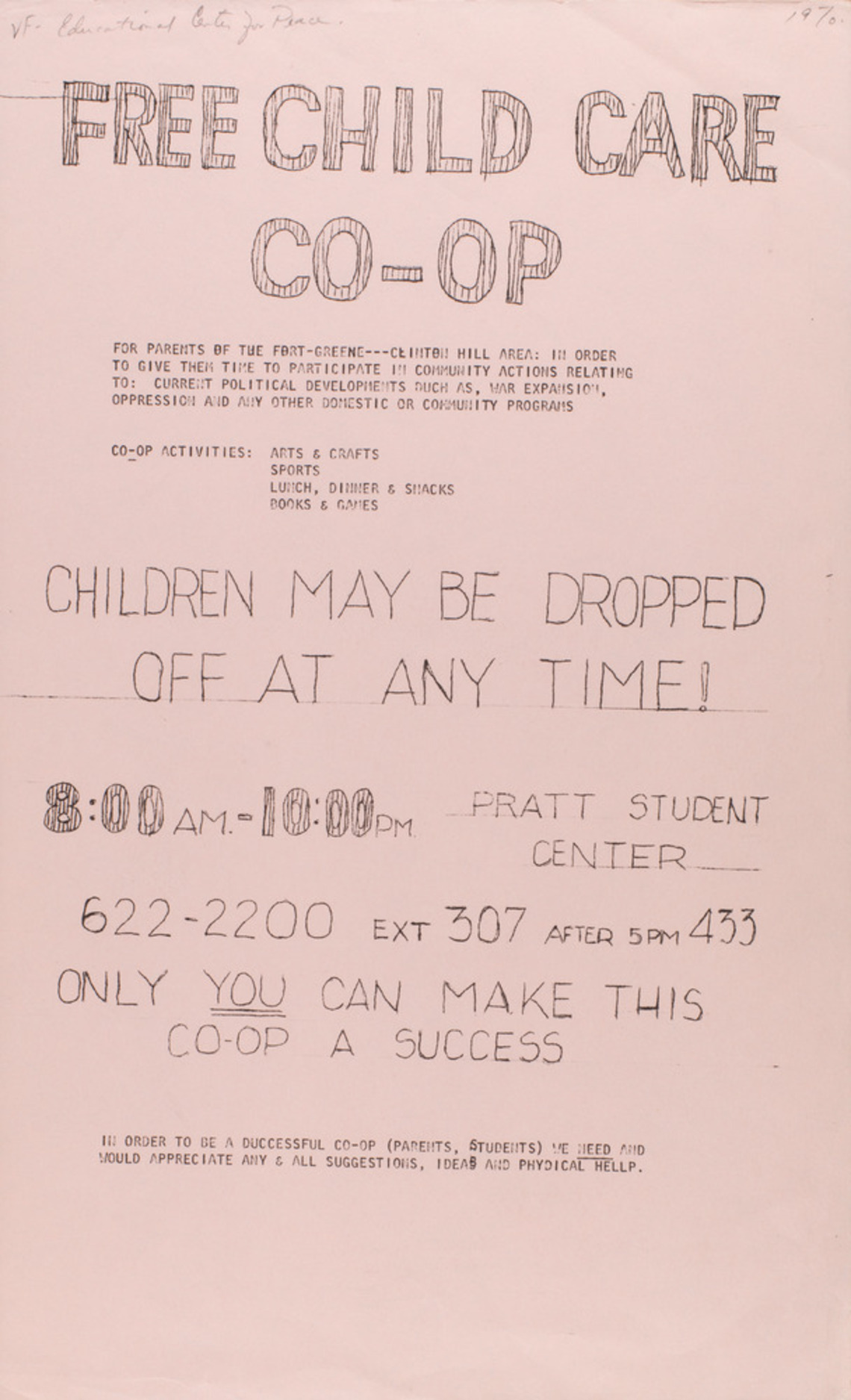 Free Child Care Co-Op